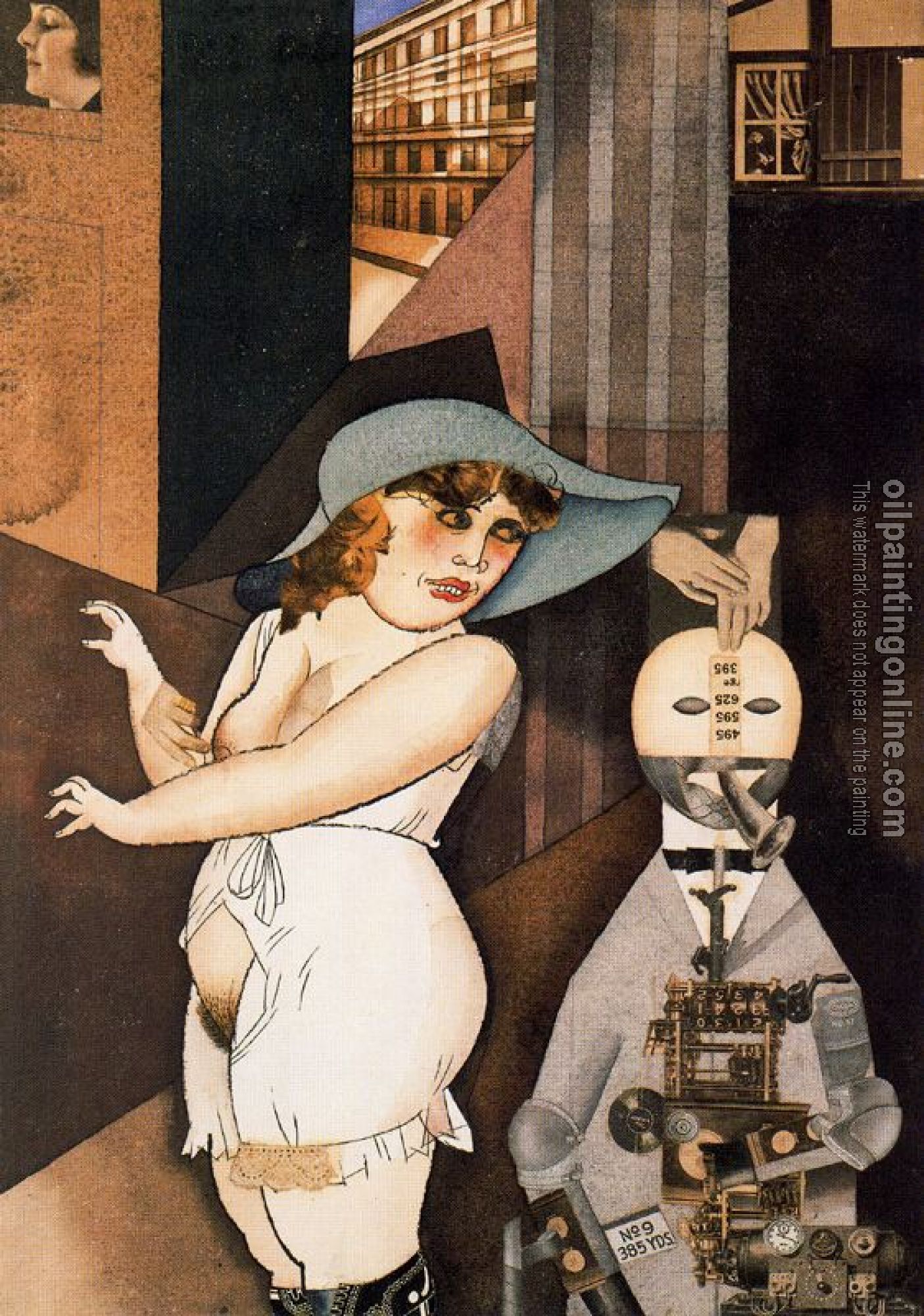 George Grosz - Daum marries her pedantic automaton George